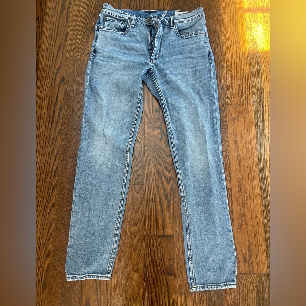 Rag & bone men’s Classic Blue Denim Jeans 31 x 32 slim fit 2